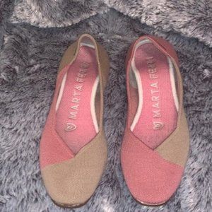 Rothy’s Marta Ferri Merino Flats - Rose Camel